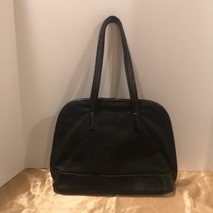 Tumi Womens Leather Nylon Shoulder Travel Tote